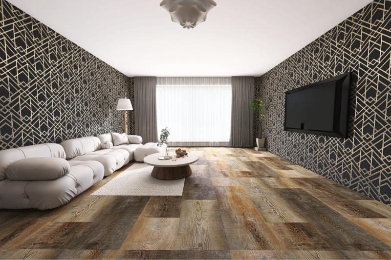 Antique Oak LVP in a room