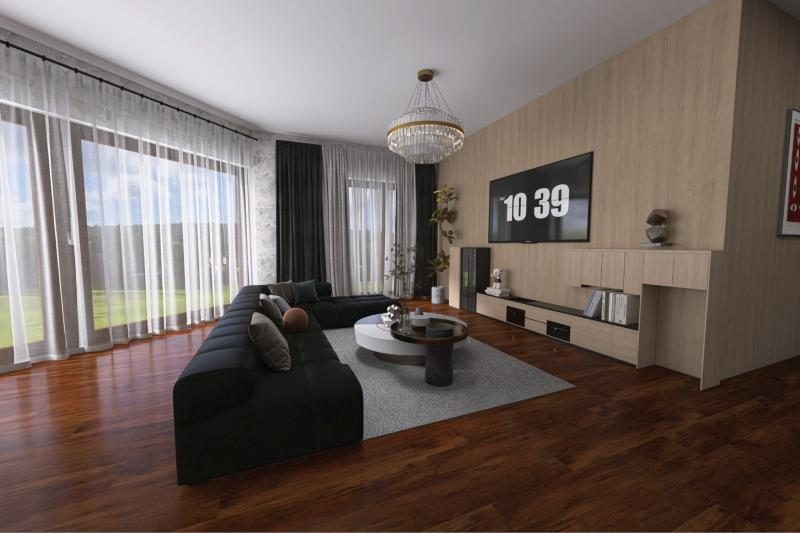 Brazilian Cherry LVP in a room