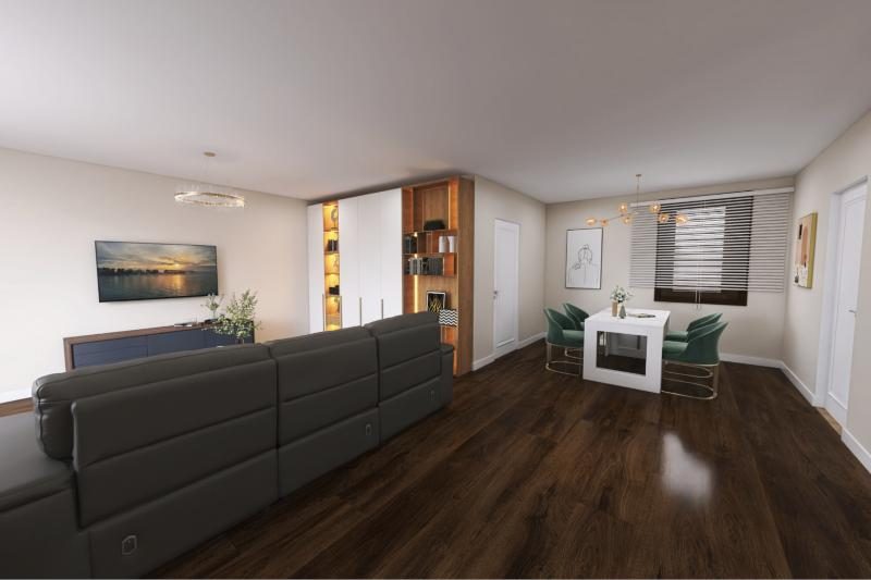 Dark Oak LVP in a room